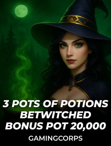 3 Pots of Potions Betwitched Bonus Pot 20,000